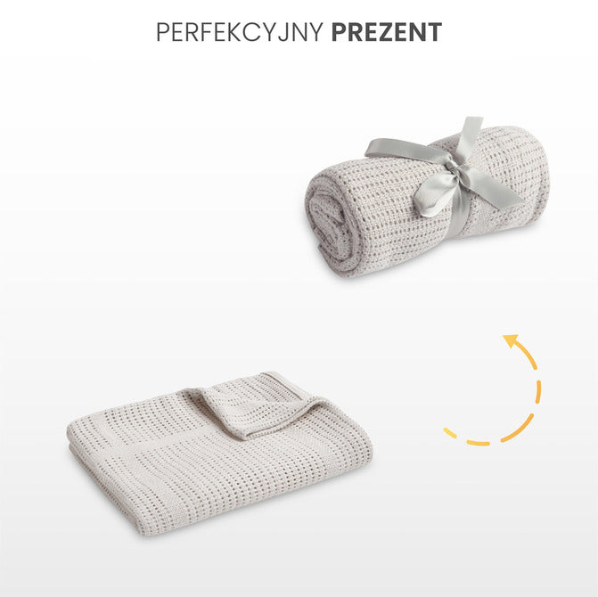 Одеяло 100% Памук Moli Светло Сив Sensillo