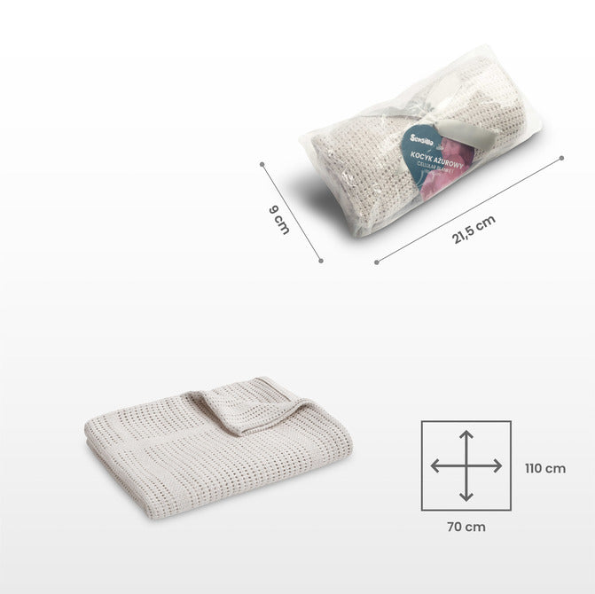 Одеяло 100% Памук Moli Светло Сив Sensillo