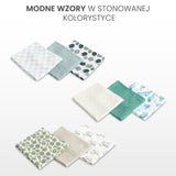 Бамбукови Пелени 3 броя Динозаври Зелен 70X80 Sensillo