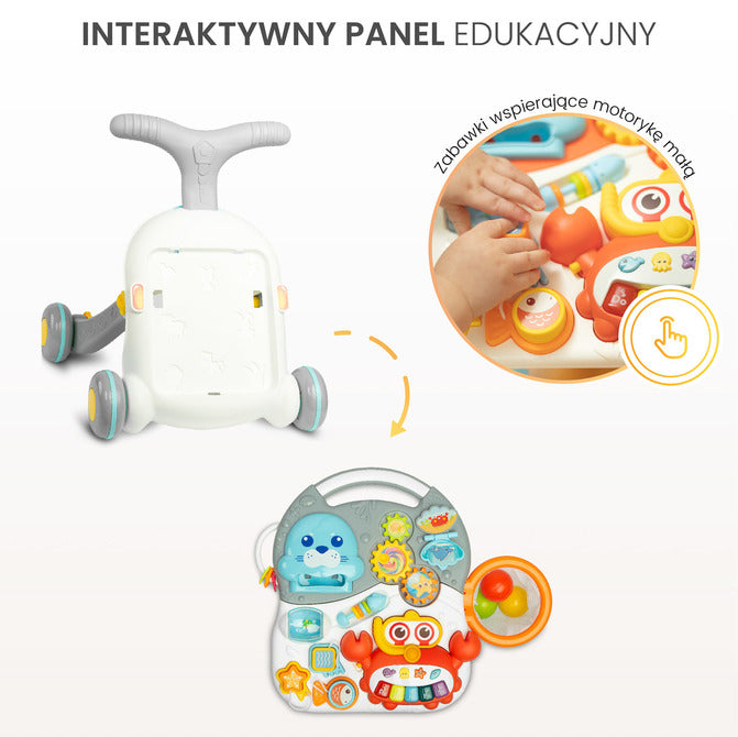 Premergător pentru bebeluși 2 în 1 Spark Pink Caretero Toyz