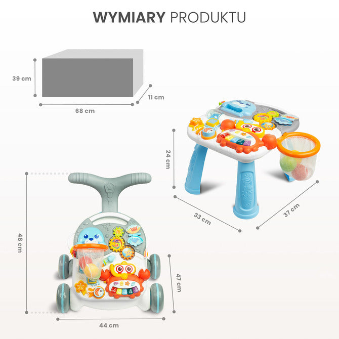 Premergător pentru bebeluși 2 în 1 Spark Green Caretero Toyz
