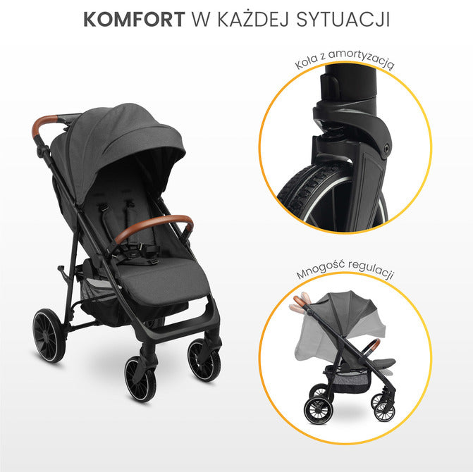Количка Елма Тъмно Сива Caretero