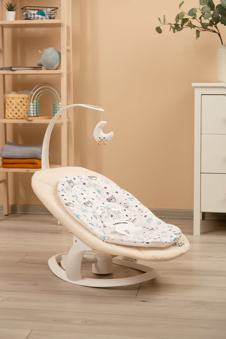 Шезлонг И Люлка 2в1 Rocker Noco Бежов Caretero