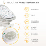 Шезлонг И Люлка 2в1 Rocker Noco Сив Caretero