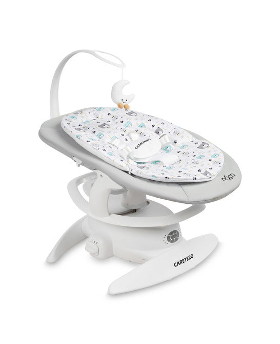 Шезлонг И Люлка 2в1 Rocker Noco Сив Caretero