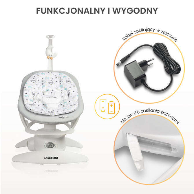 Шезлонг И Люлка Rocker Noco Графит Caretero