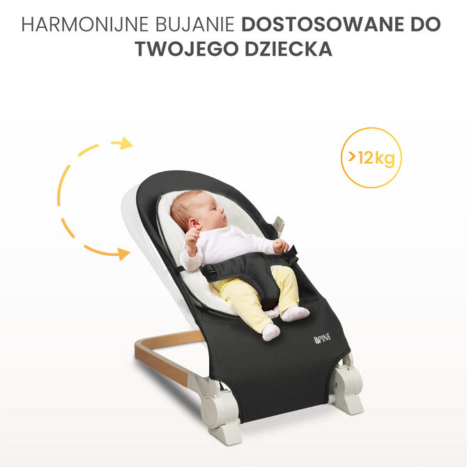 Шезлонг Bouncer Pine Black Caretero