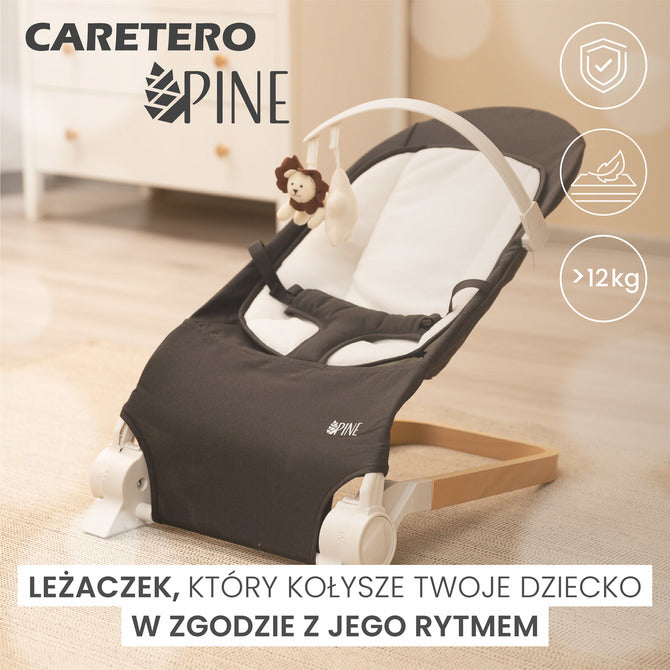 Șezlong extensibil pin roz Caretero