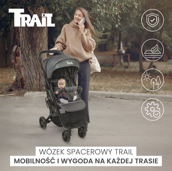 Cărucior Trail Black