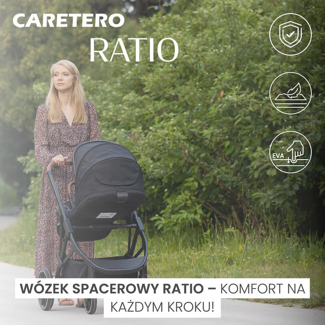 Количка Ratio Черна Caretero