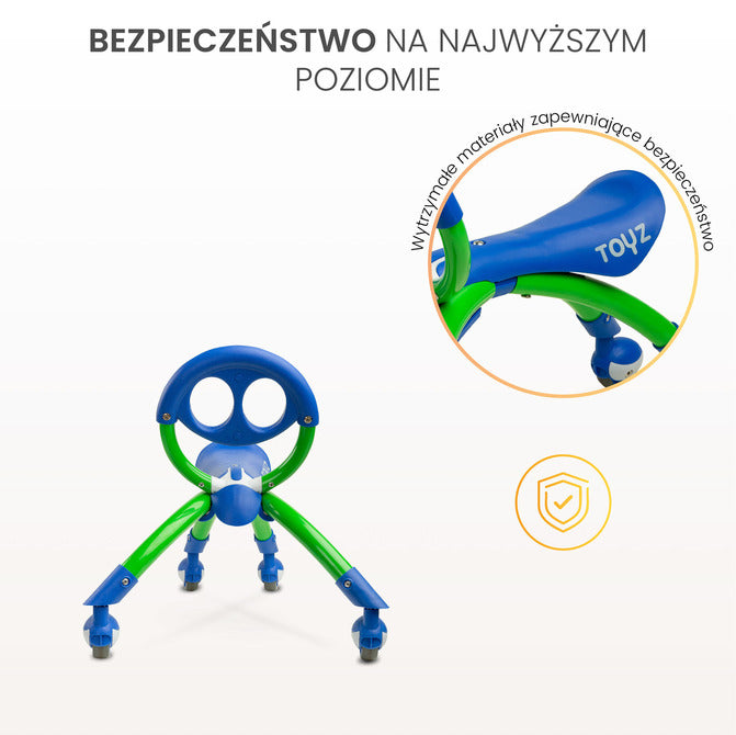 Количка За Яздене Beetle 2В1 Тип Бръмбър Зелен Caretero Toyz