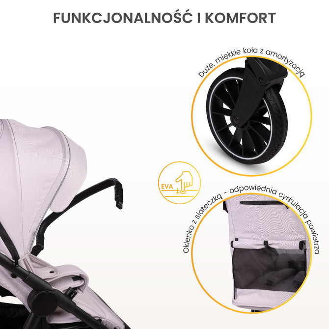 Бебешка Количка Agil Сива Caretero