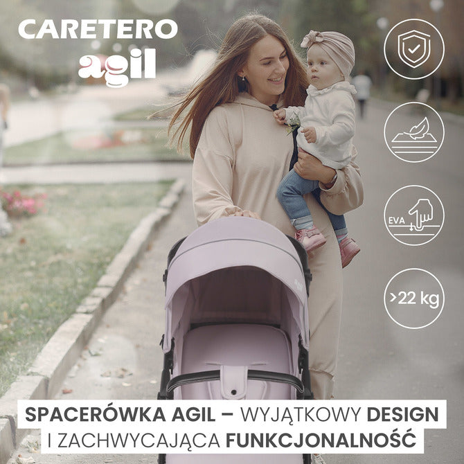 Бебешка Количка Agil Кафява Caretero