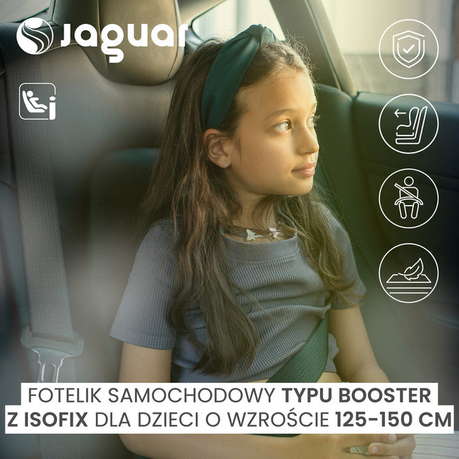 Столчe Jaguar I-Size Черно (125-150) Caretero