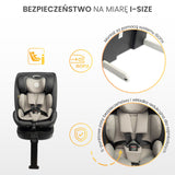 Столче За Кола Fortis i-Size IsoFix 0-36Кг Grey Caretero