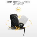 Столче За Кола Fortis i-Size IsoFix 0-36Кг Grey Caretero