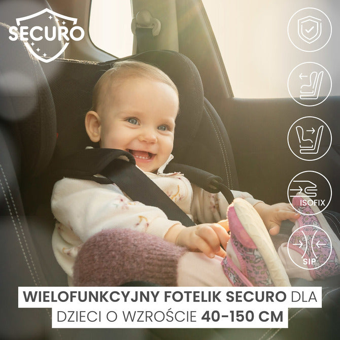Столче За Кола Securo i-Size IsoFix 0-36кг Blue Caretero