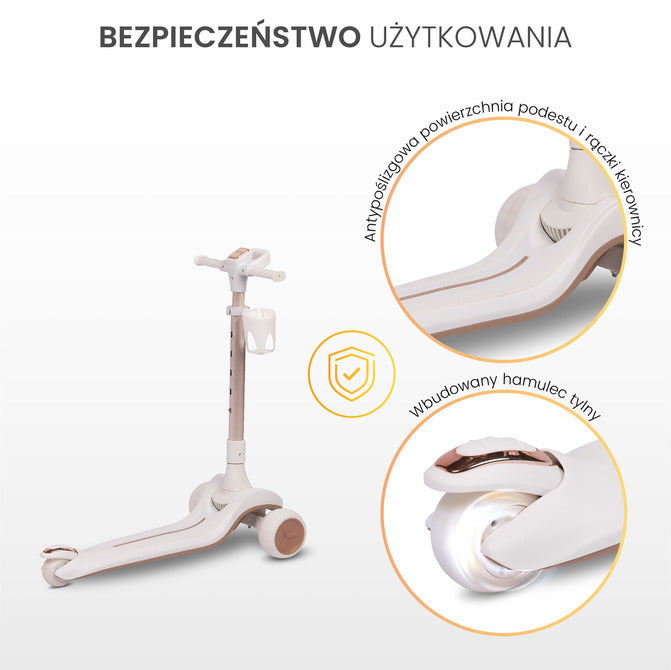 Тротинетка Satura Бяла Caretero Toyz