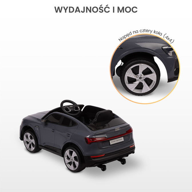 Mașină cu baterii Audi Etron Sportback Albastră Caretero Toyz