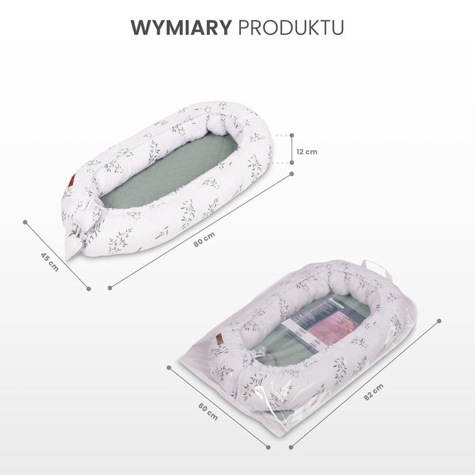 Бебешко Гнездо Муселин – Клонки Зелено Sensillo