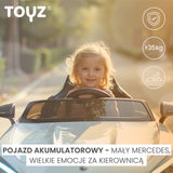 Детска Електрическа Кола Mercedes Sl63 Бяло Caretero Toyz