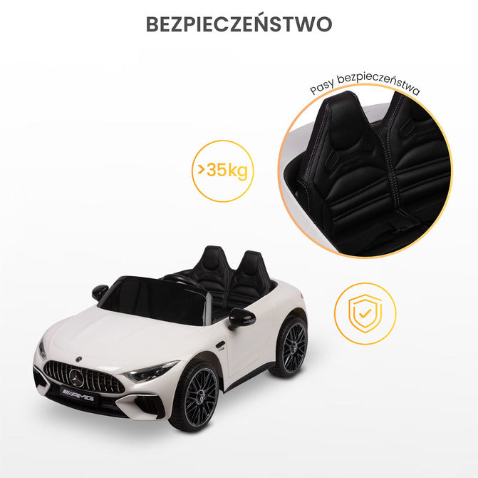 Детска Електрическа Кола Mercedes Sl63 Бяло Caretero Toyz