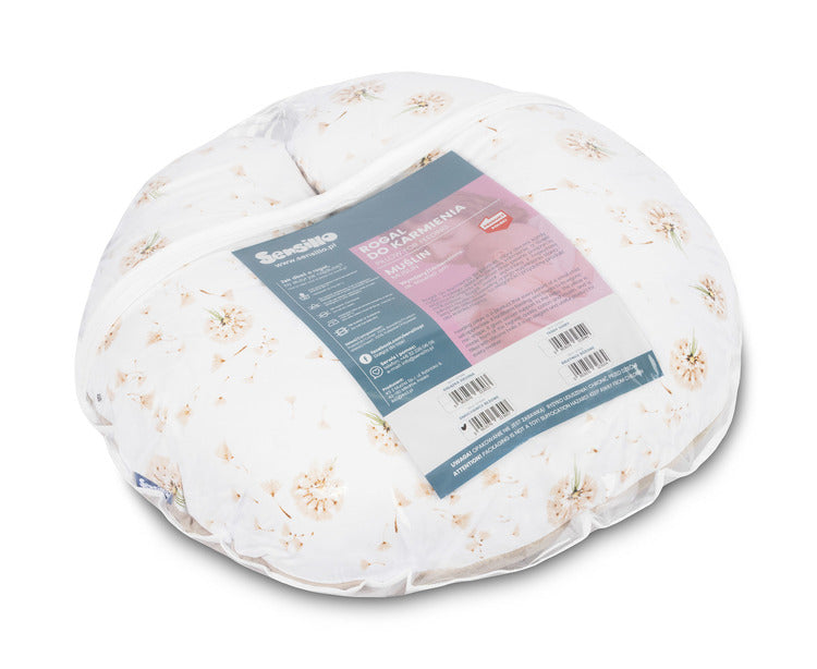 Мюслин Възглавница За Кърмене Глухарчета Бежово