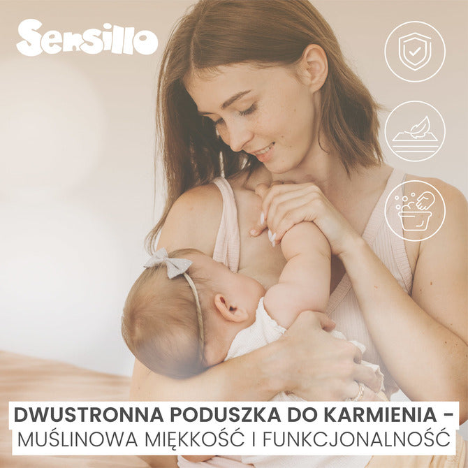 Мюслин Възглавница За Кърмене Глухарчета Бежово