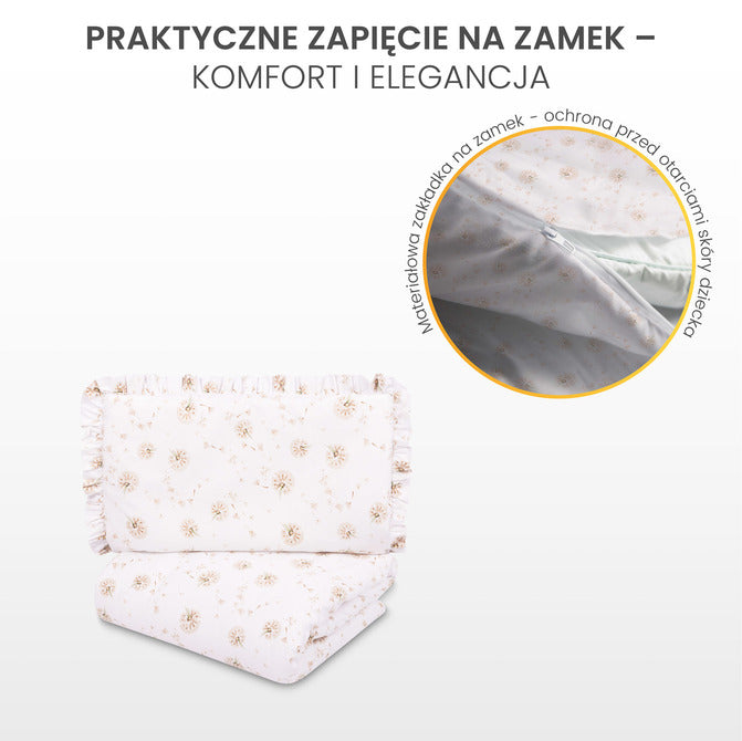 Sensillo 2 részes ágyneműhuzat garnitúra, zöld ágacskák, 100x135 cm