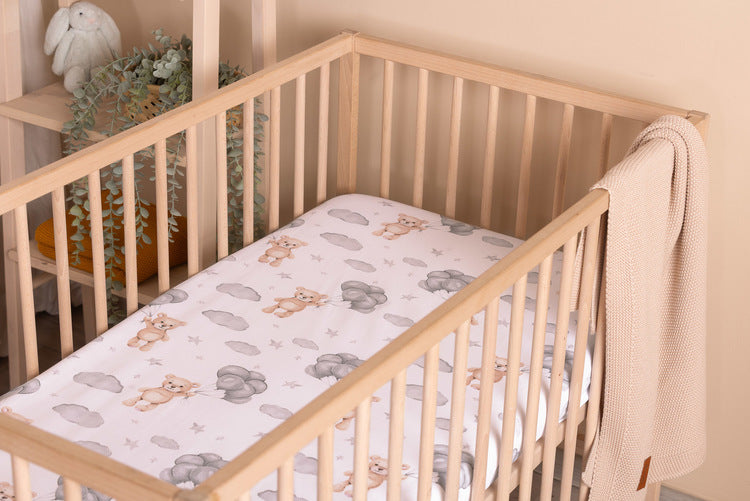 Печатан Чаршаф Мече Сиво 60x120см