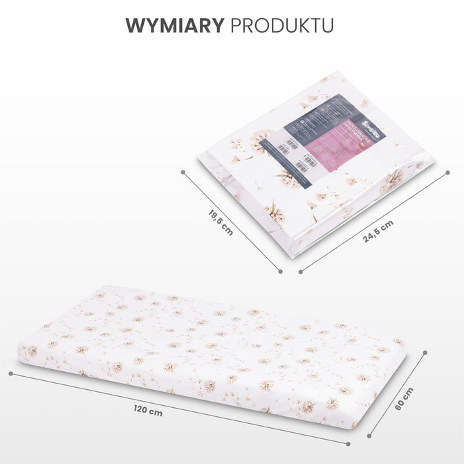 Печатан Чаршаф Глухарчета Бежово 60x120см