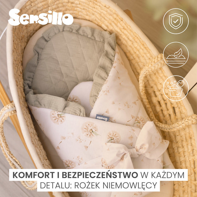 Пелена за изписване Муселин зелени клонки 75X75 Sensillo