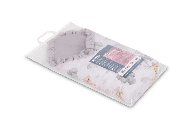 Пелена за изписване Муселин Сиво меченце 75X75 Sensillo