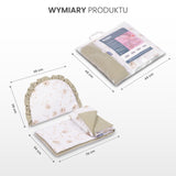 Мюслин Комплект За Количка Балерини Розов