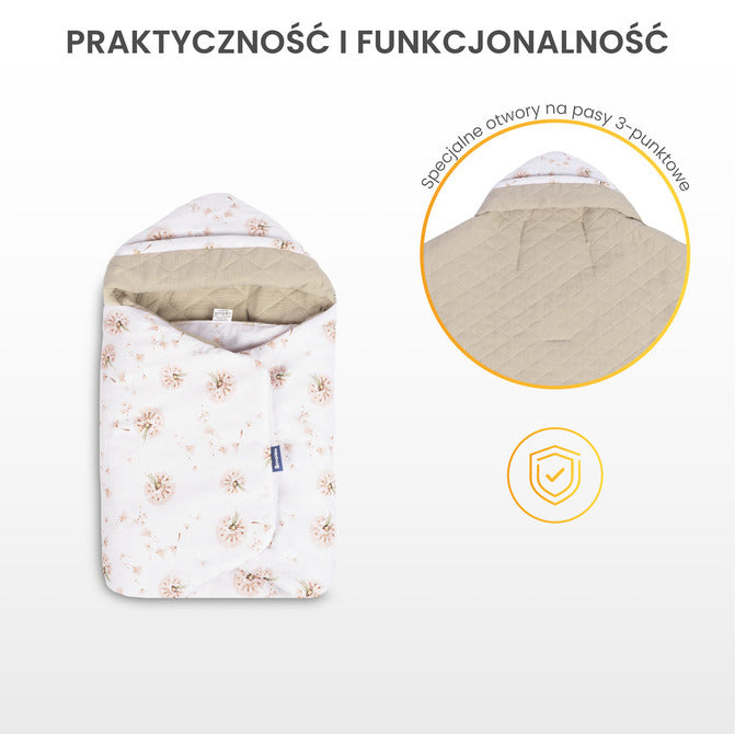 Мюслин Одеяло За Повиване За Кошница Мече Сиво