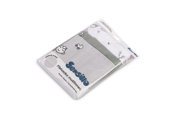 Муслинови Пелени Комплект от три размера Гъски Eg-0100 Sensillo