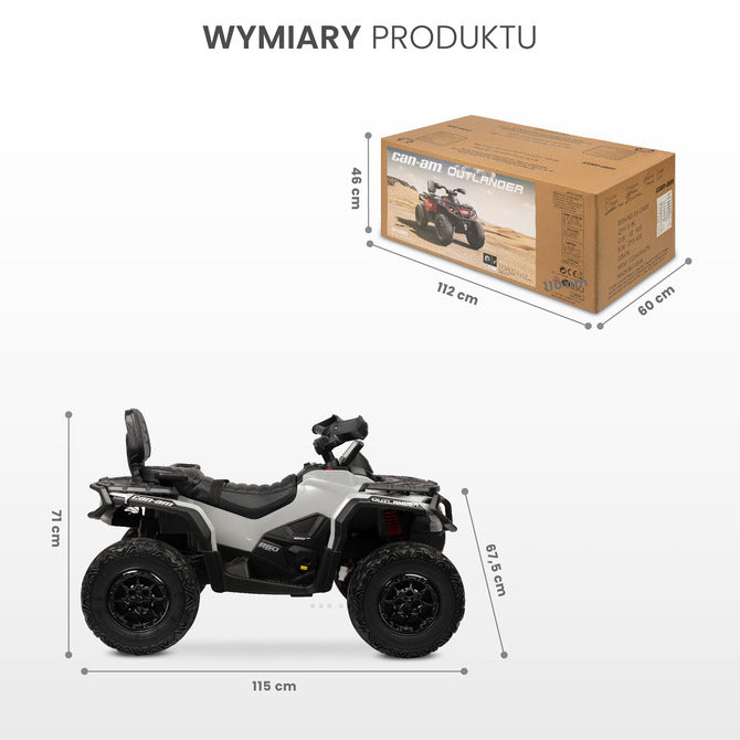 Детска Електрическа Кола Outlander Светлорозов Caretero Toyz