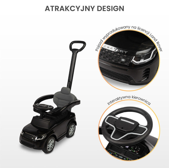 Количка за яздене с родителски контрол Land Rover Бял Caretero Toyz