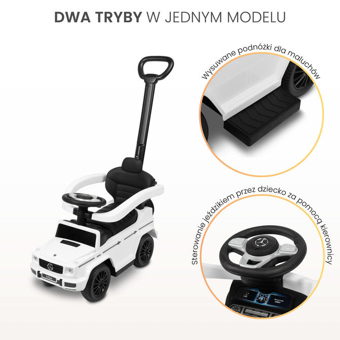 Кола Mercedes G350 D Ride-Оn Бял Caretero Toyz