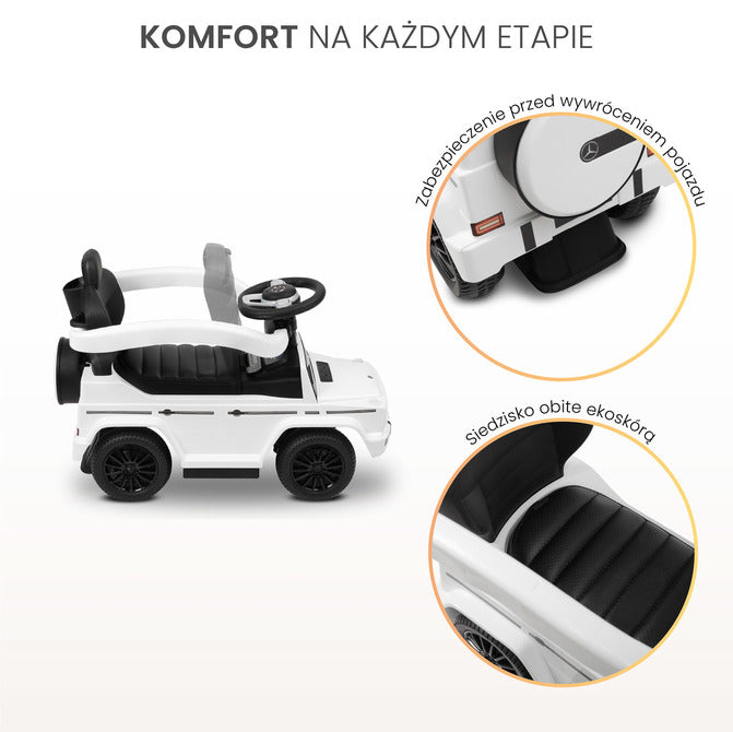 Кола Mercedes G350 D Ride-Оn Бял Caretero Toyz