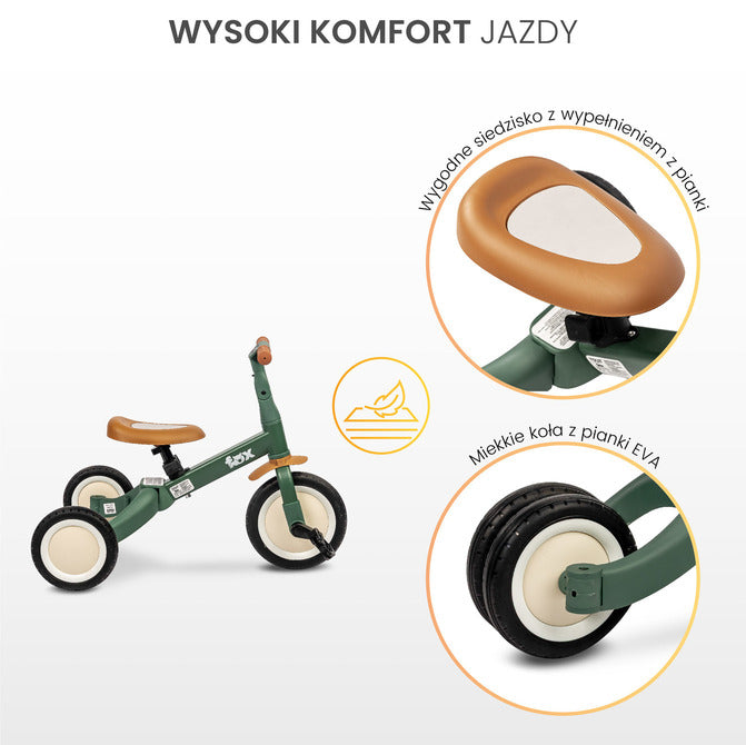 Многофункционален Велосипед Fox 4В1 Fox Зелено Caretero Toyz