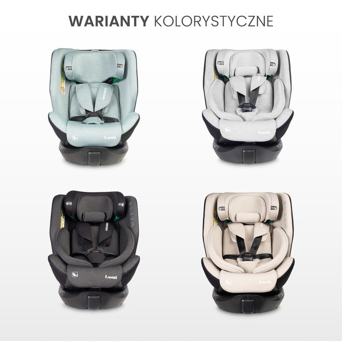 Lumi I-Size Детско Столче За Кола Тъмносиво (40-150) Caretero