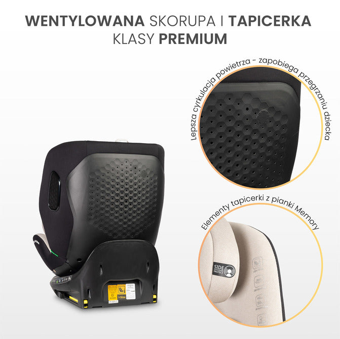 Lumi I-Size Детско Столче За Кола Светлосиво (40-150) Caretero