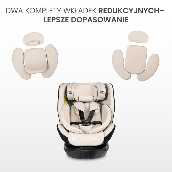 Lumi I-Size Детско Столче За Кола Светлосиво (40-150) Caretero