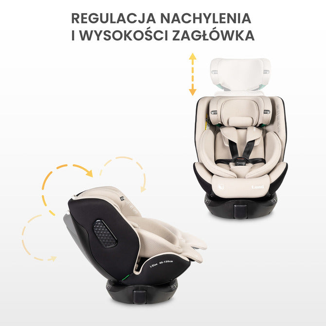 Lumi I-size Детско Столче За Кола Бежово (40-150) bebemama