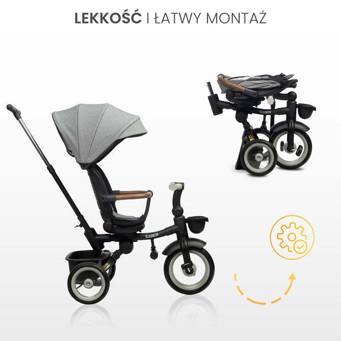 Triciclu Saber Grey Caretero Toyz