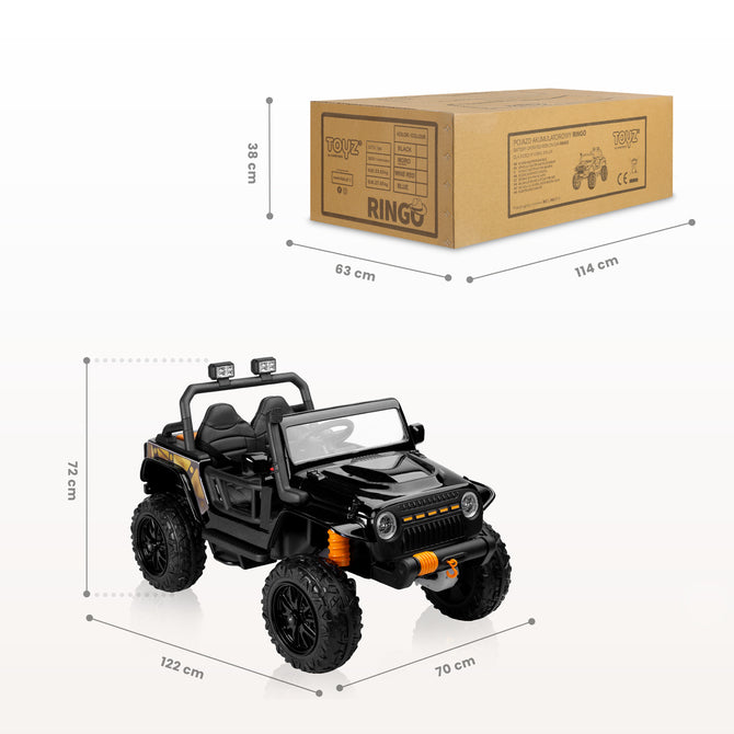 Inel auto cu baterie off-road, negru, Caretero Toyz