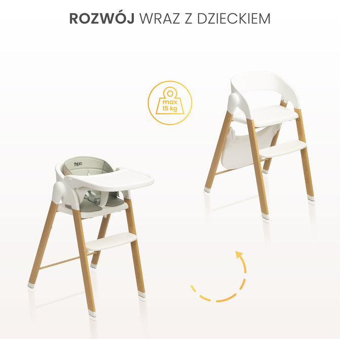 Scaun înalt Triplo 3 în 1 bej Caretero