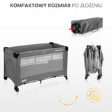 Сгъваема кошара с падаща страна Esti Graphite Caretero