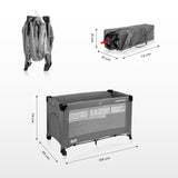 Сгъваема кошара с падаща страна Esti Graphite Caretero